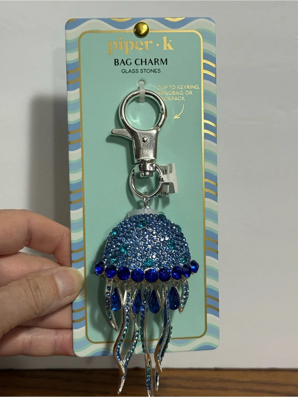 Piper K sparkling blue